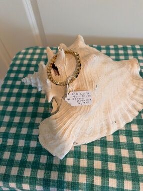 Chicos tortoise stretch bracelet